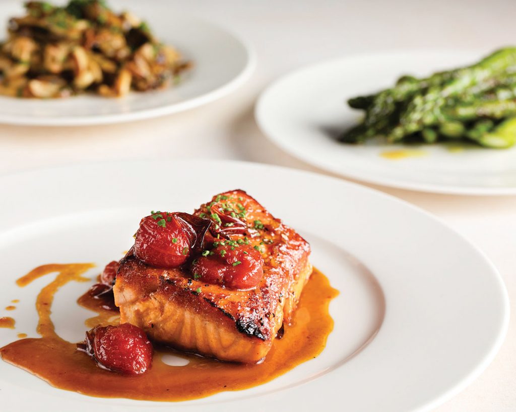 Faroe Island Salmon at Perl by Chef IP, photo by Zina Dornbusch
