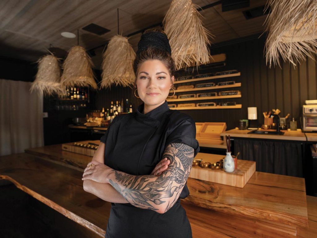 Chef Ambrely Ouimette. Photo by Liam Brown