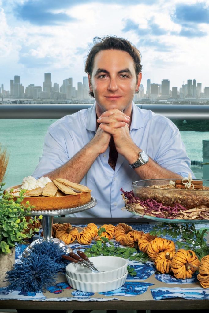 Thanksgiving at the Miami Beach home of Michelin-starred restaurateur David “Fooqs” Foulquier is a celebration of food, family, and free spirits. Photography by Jerry Rabinowitz