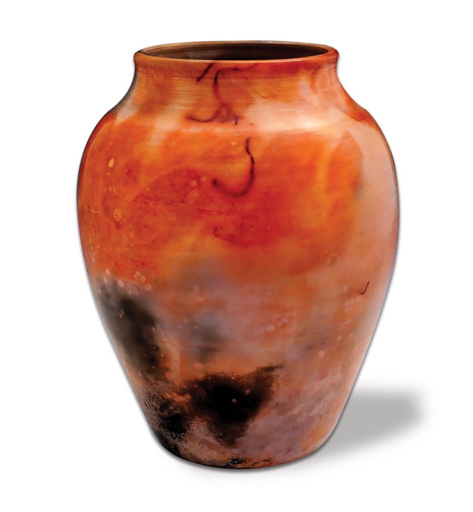 Saggar ceramic art ($65-$100), Barbara Powell