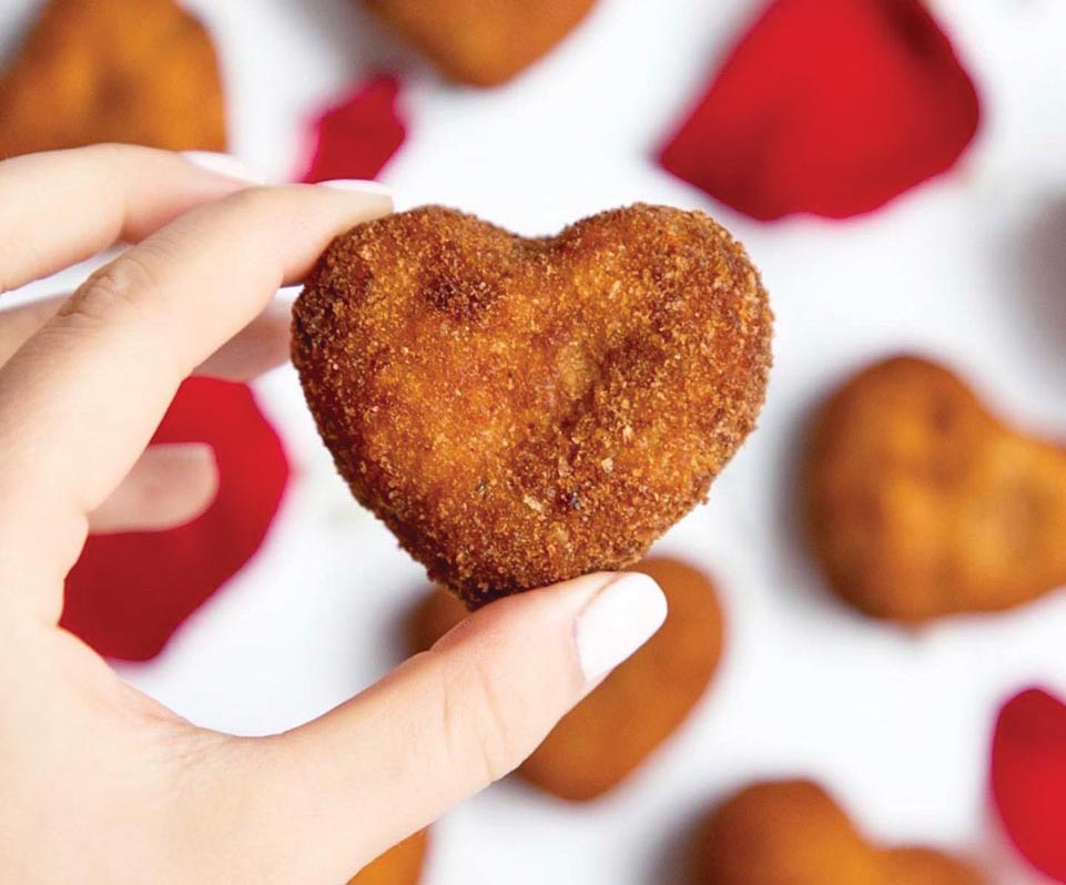 Say “I love you” Miami style this Valentine’s Day with heart-shaped croquetas and pastelitos from Dos Croquetas. Photo by Naughty Fork