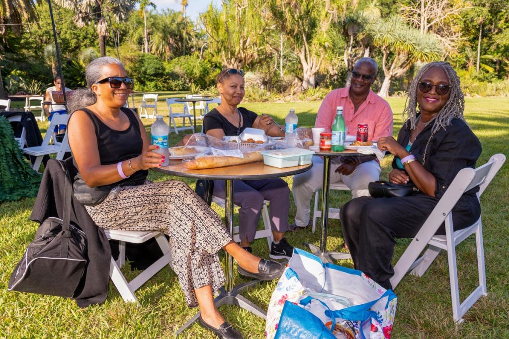 Guests enjoying Fairchild Tropical Botanic Garden's Sunset Summer Jams Series