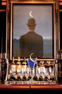 René Magritte’s Le Maître d’École at the chic Le Magritte Bar. Photo courtesy of The Beaumont