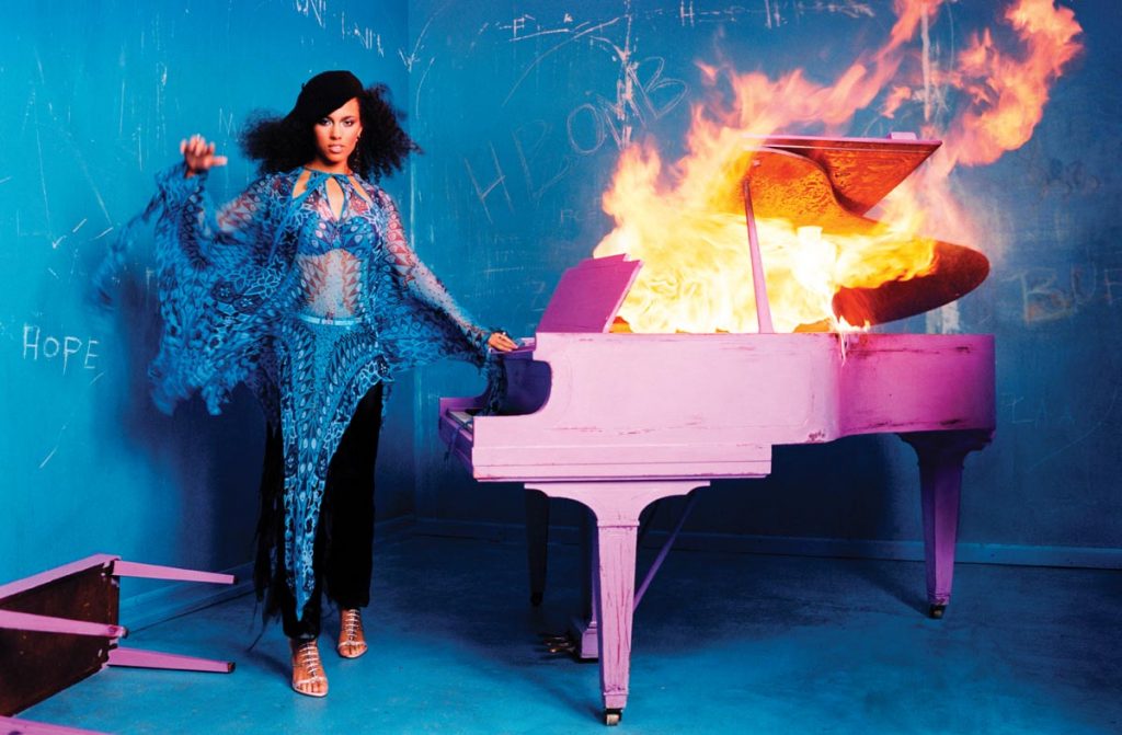 Alicia Keys: A Trial by Fire for a Young Artist, New York, 2003. Photo by David LaChapelle