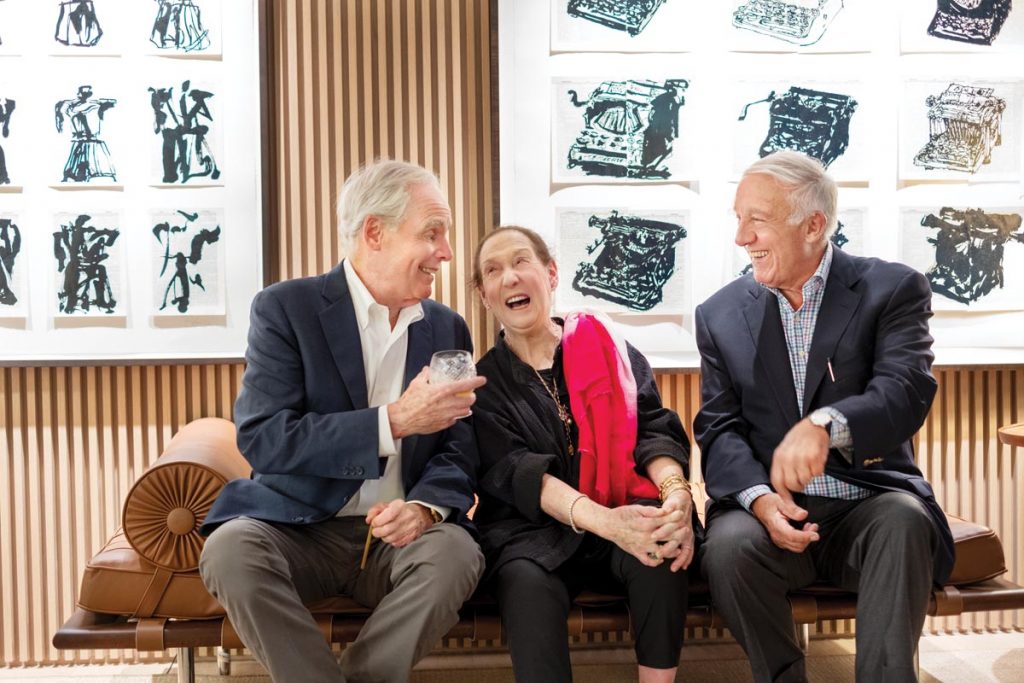 Howard Herring of New World Symphony, Suzi Rudd Cohen, of The Wolfsonian museum, and Mike Carpenter of the Pearce Foundation.