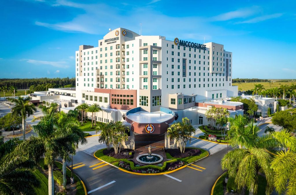 The Miccosukee remain woven into South Florida life, with a reservation on Tamiami Trail and enterprises ranging from a casino and service plaza to a cultural village, gift shops, and guided Everglades tour. Photo courtesy of courtesy of Miccosukee Casino & Resort