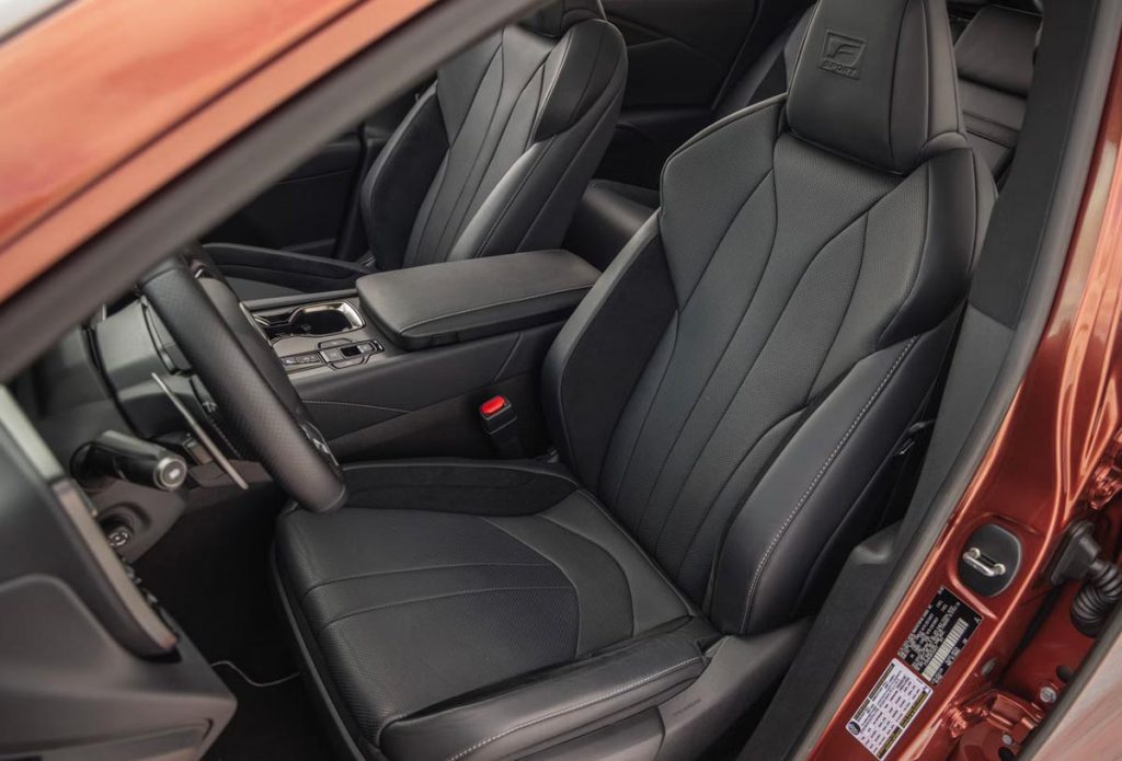 The drivers seat. Photo courtesy of Lexus