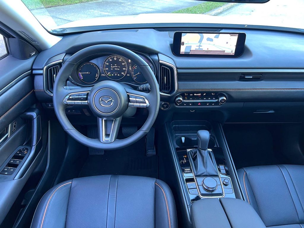 Inside the 2026 Mazda CX-50 Hybrid. Photo by Howard Walker