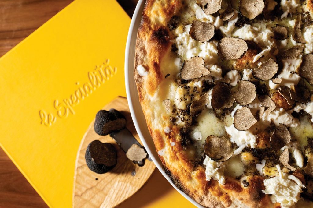 Truffle pizza. Photo courtesy of Le Specialità/World Redeye