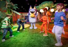 Camp Brings Immersive Play to Aventura Mall Camp is an immersive children’s experience on the third floor of the Aventura Mall, with themed adventures such as Bluey’s Backyard. Photo courtesy of Camp