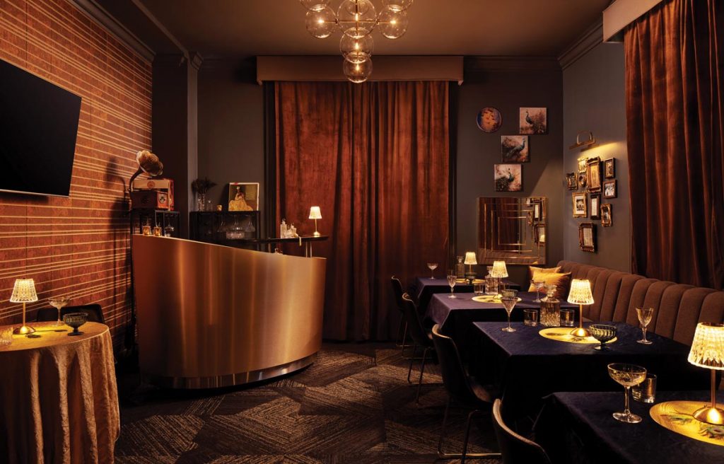 The Fenway Hotel's Room 27 presents intimate pop-ups with Prohibition-era cocktails. Photo courtesy of Fenway Hotel