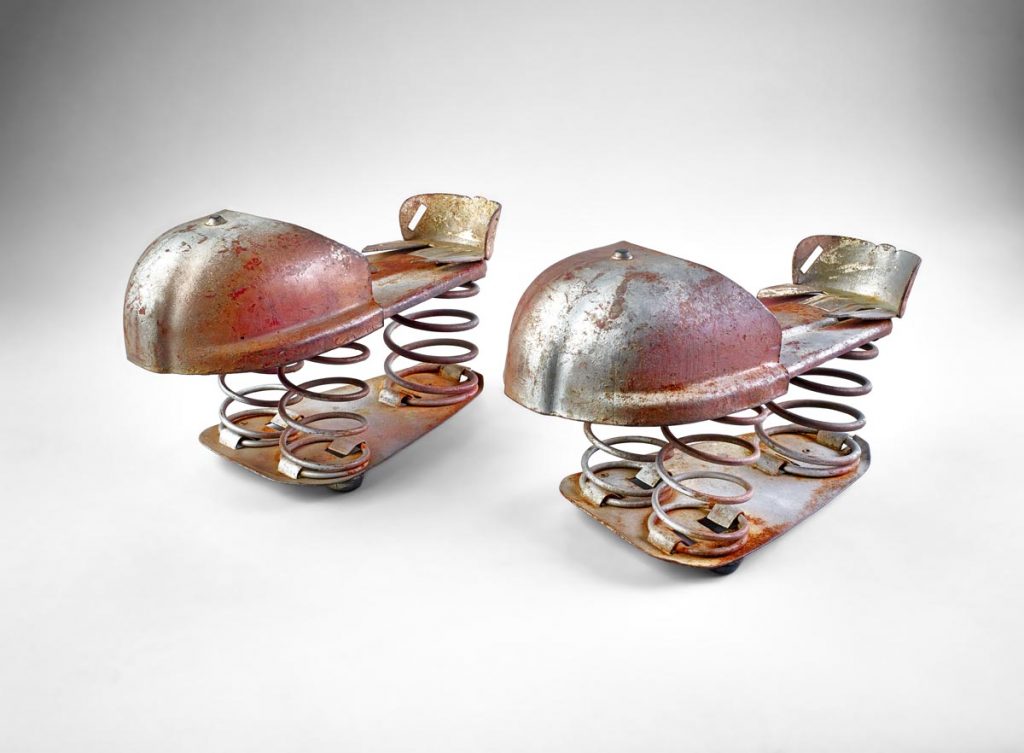 Rocket Shoes toy from the United States. Courtesy of The Wolfsonian–Florida International University, Miami Beach, Florida, The Mitchell Wolfson, Jr. Collection, TD1988.152.8 a–c