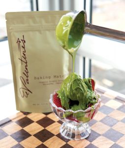 The matcha also comes in a culinary format perfect for baking sweet treats. Photo courtesy of Valentine’s Matcha