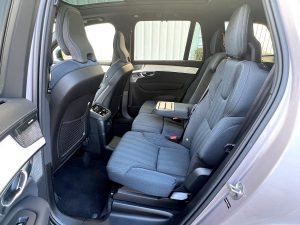 The rear seats in the Volvo XC90 T8 Plug-In Hybrid