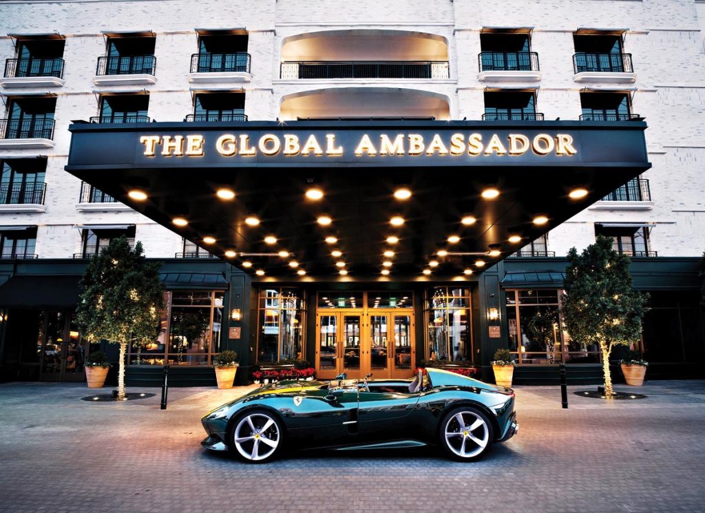 At The Global Ambassador, expect a dramatic entryway. Photo courtesy of The Global Ambassador