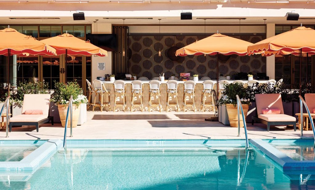 Pink Dolphin Pool + Bar. Photo courtesy of The Global Ambassador