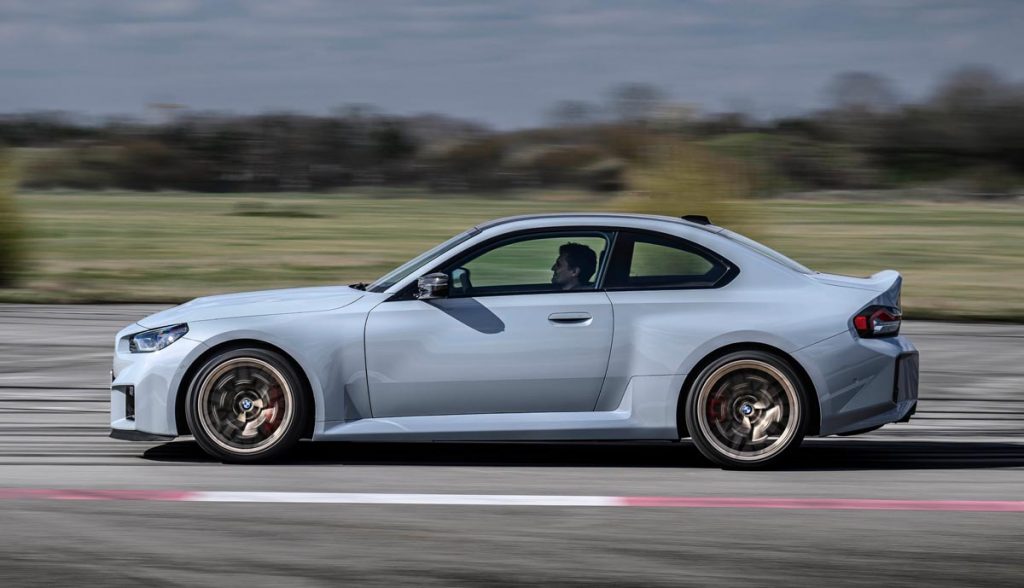 The BMW M2 CS boasts a whopping 523 hp and 479 torques. Photo courtesy of BMW