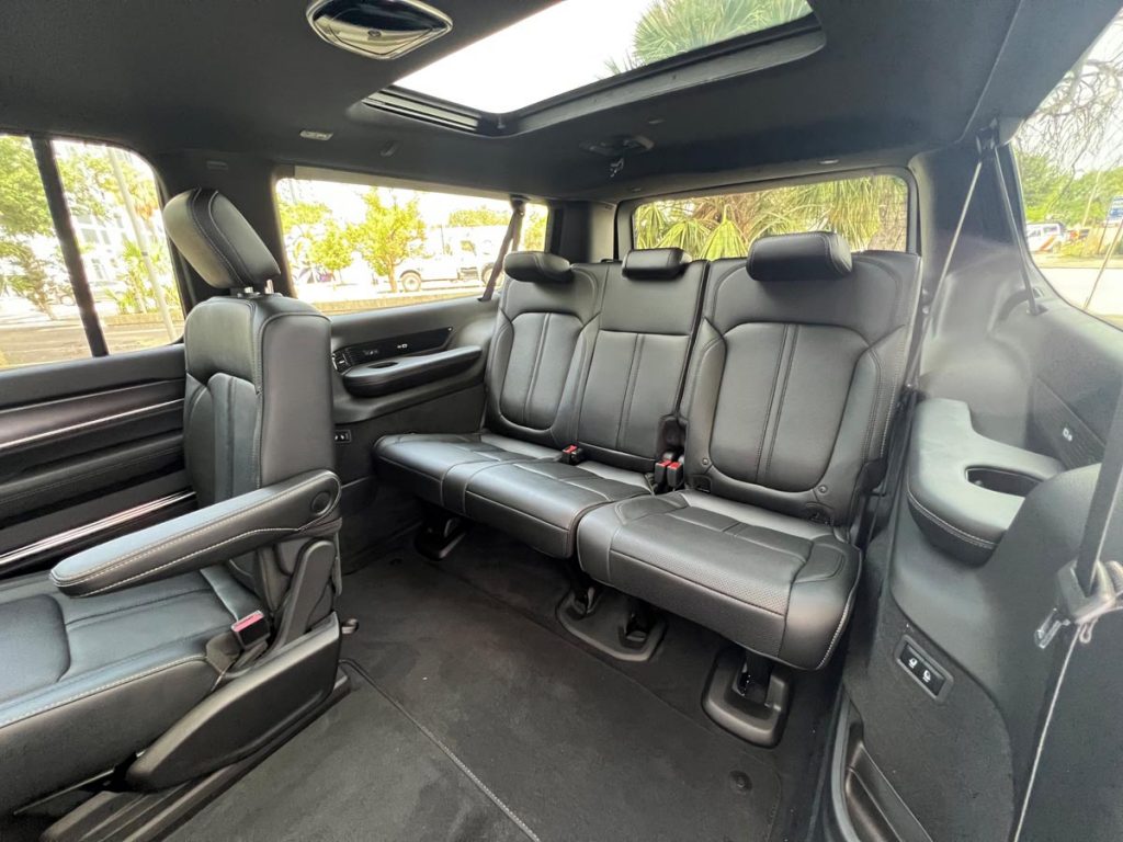 Even with the third row in place, there's over 44 cubic feet of space inside the Grand Wagoneer L. Photo by Howard Walker