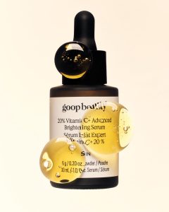 Goop Beauty's 20% Vitamin C+ Advanced Brightening Serum. Photo courtesy of Goop