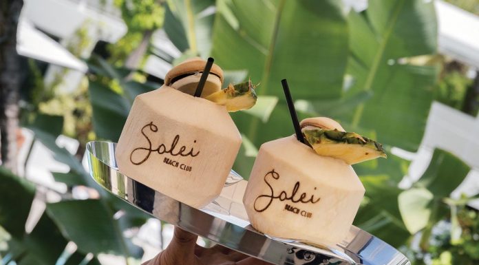 Seaside Bliss Awaits at Solei Beach Club Sip drinks by the pool at the beach club. Photo courtesy of Soleil Beach Club