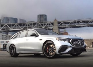 Wagons Ho: Mercedes-AMG E 53 Hybrid Wagon The 2026 Mercedes-AMG E 53 Hybrid Wagon. Photo courtesy of Mercedes-Benz