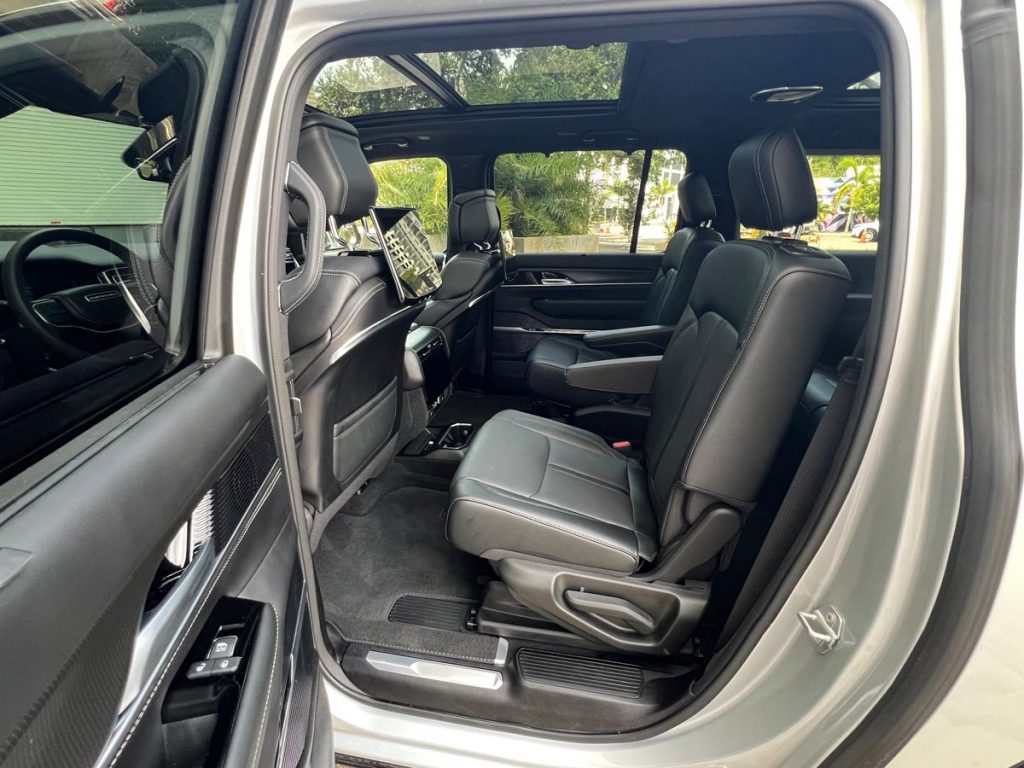 The second, spacious row in the Grand Wagoneer L. Photo by Howard Walker