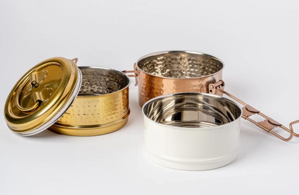 Tiffin lunch box. Photo courtesy of Verve Culture