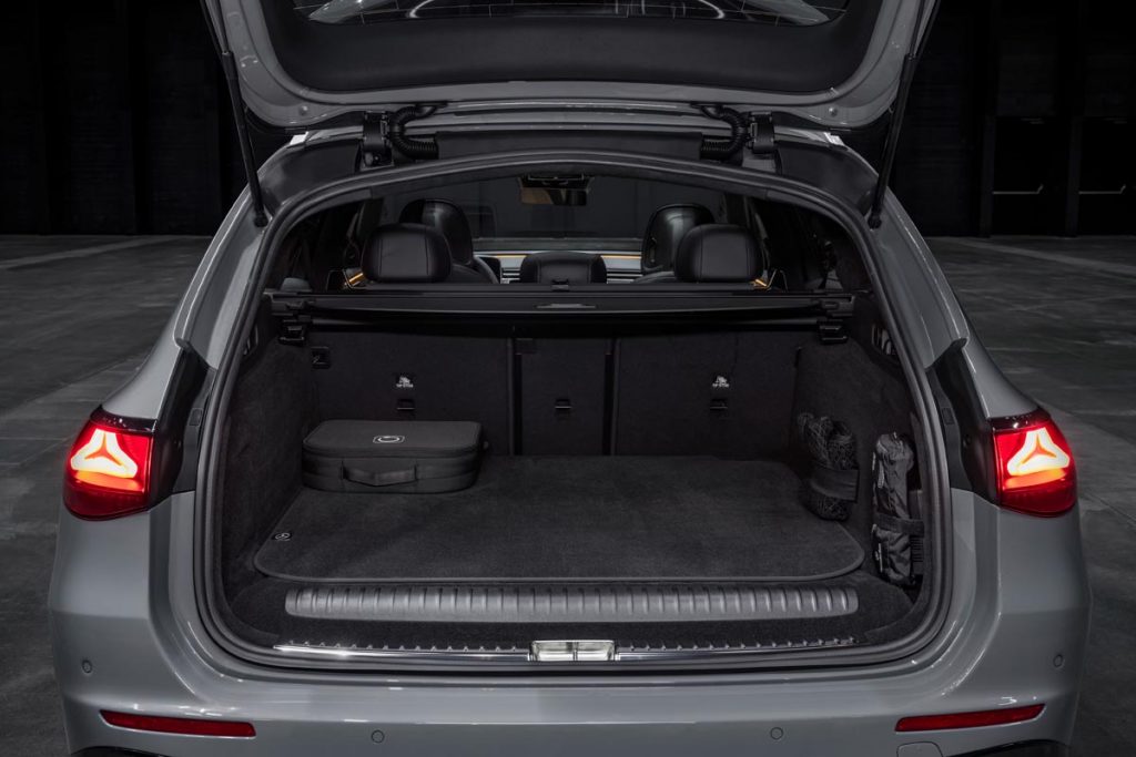 With the rear seat in place, enjoy 33 cubic feet of storage space. Photo courtesy of Mercedes-Benz