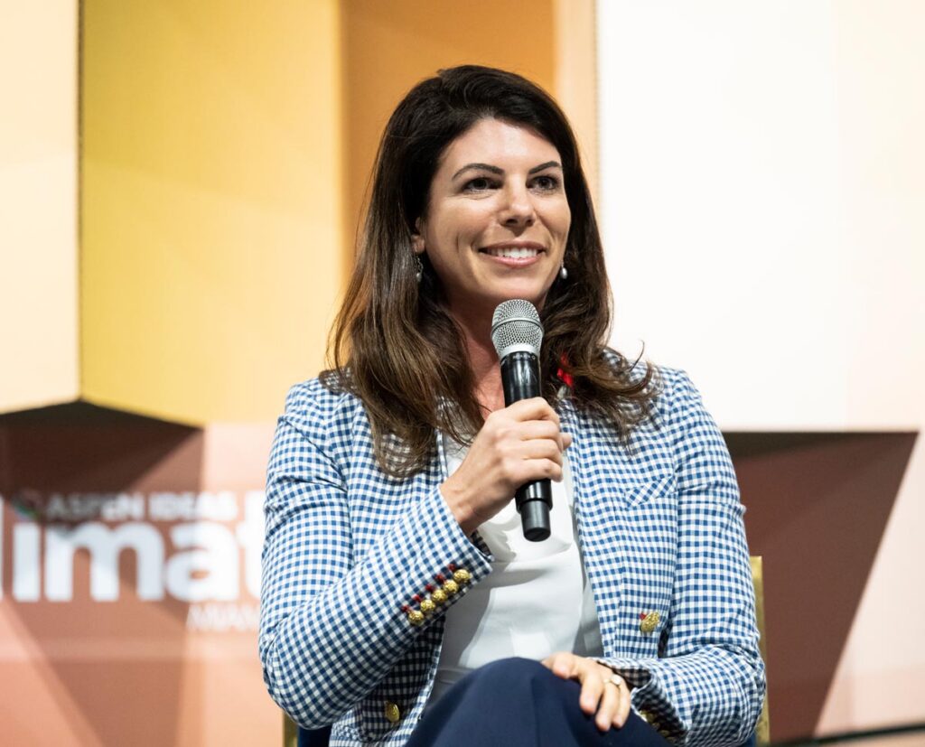 Silverstein speaking on a panel. Photo courtesy of Miami Waterkeeper