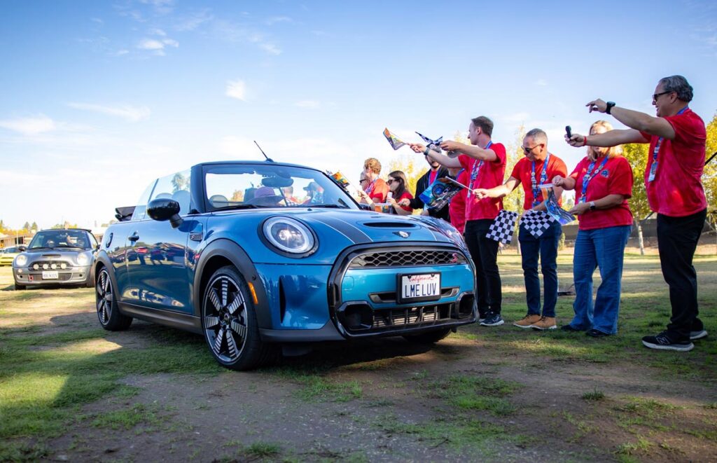 This year's rally that involved three days of driving, starting in Monterey. Photo courtesy of MINI