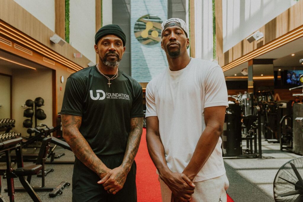 Udonis Haslem and Bam Adebayo will join the Anatomy Hour Push Up Challenge on October 11,. Photo by 24K Collective